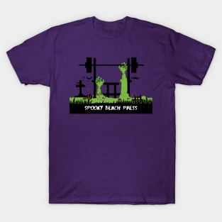 Spooky Zombie Bench Press Halloween Gym Workout T-Shirt